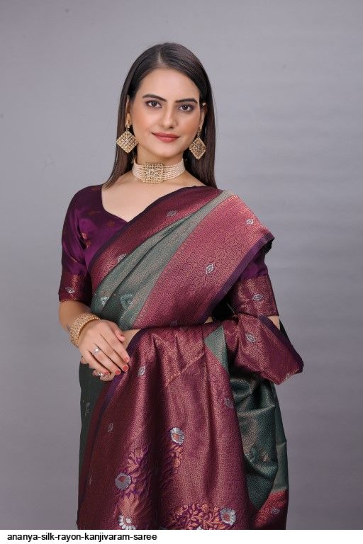 Ananya Silk Rayon Kanjivaram Saree