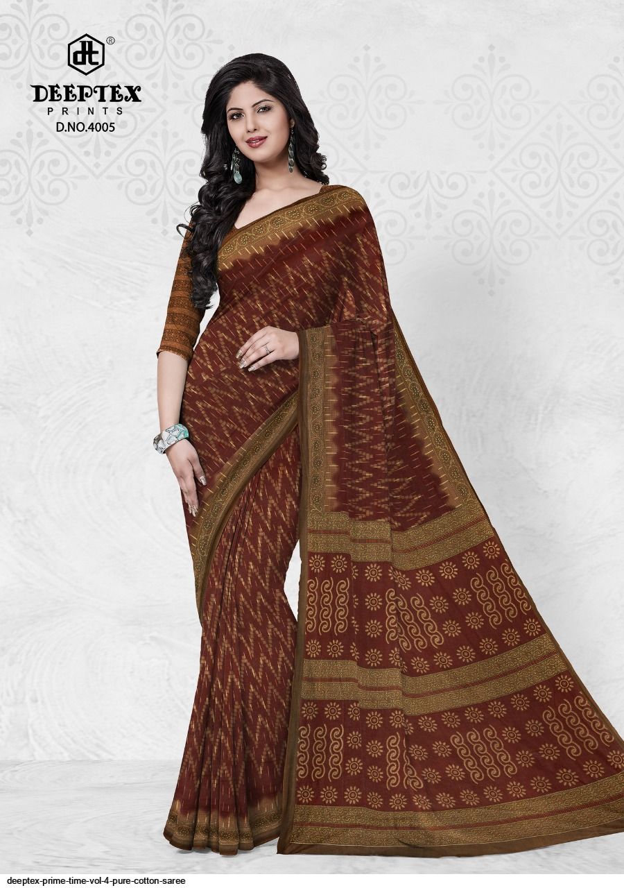 Deeptex Prime Time Vol 4 Pure Cotton Saree