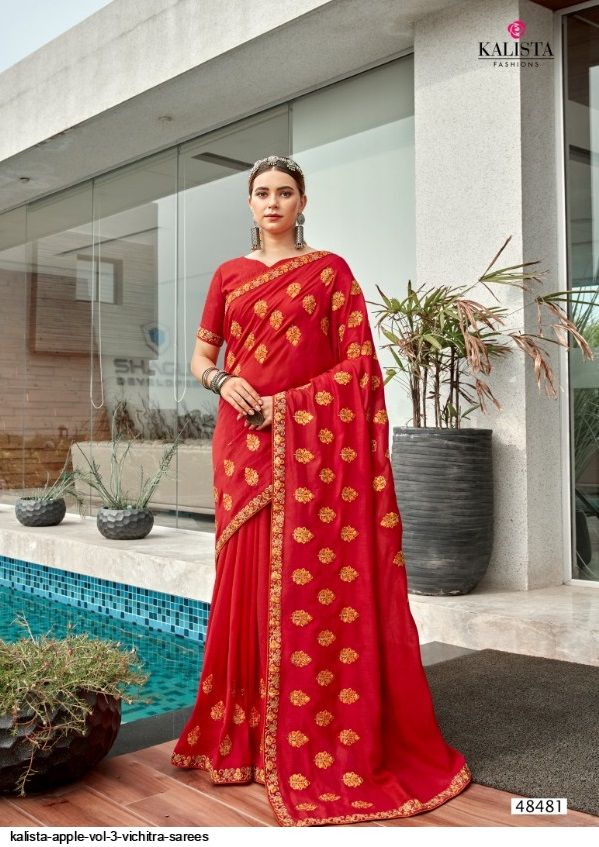 KALISTA Apple VOL 3 Vichitra SAREES