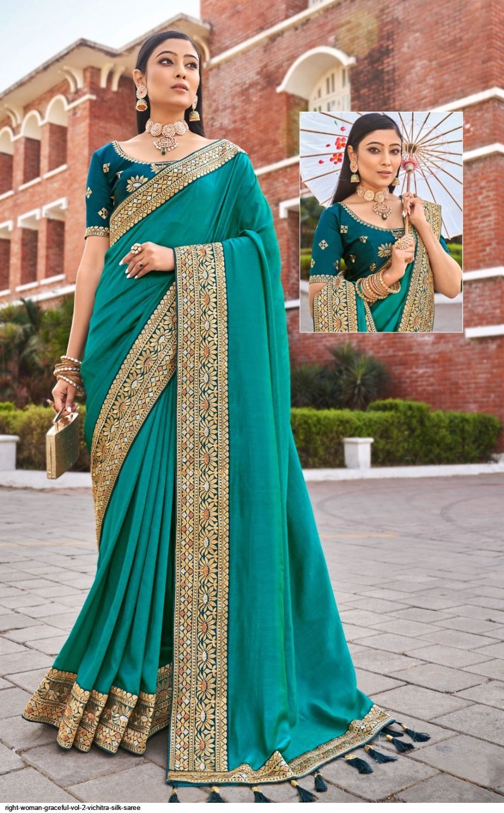 RIGHT WOMAN GRACEFUL VOL 2 VICHITRA SILK SAREE