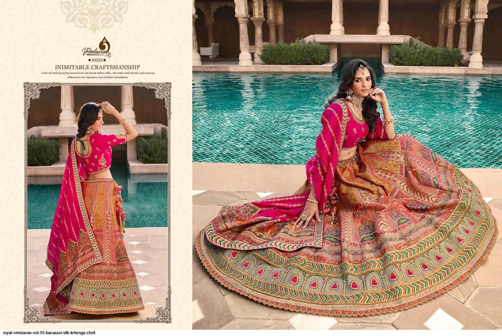 ROYAL VRINDAVAN VOL 35 BANARASI SILK LEHENGA CHOLI