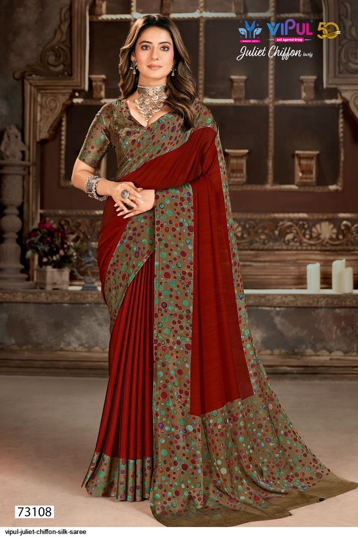 Vipul Juliet Chiffon Silk Saree