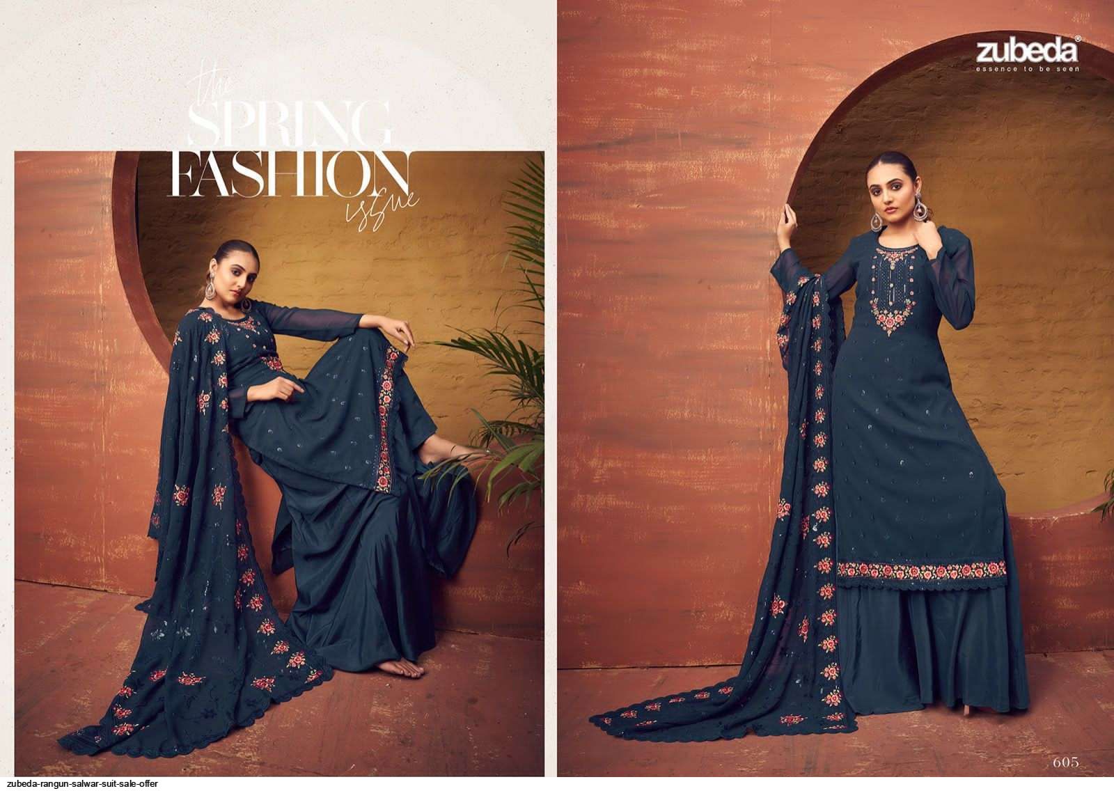 ZUBEDA RANGUN SALWAR SUIT SALE OFFER