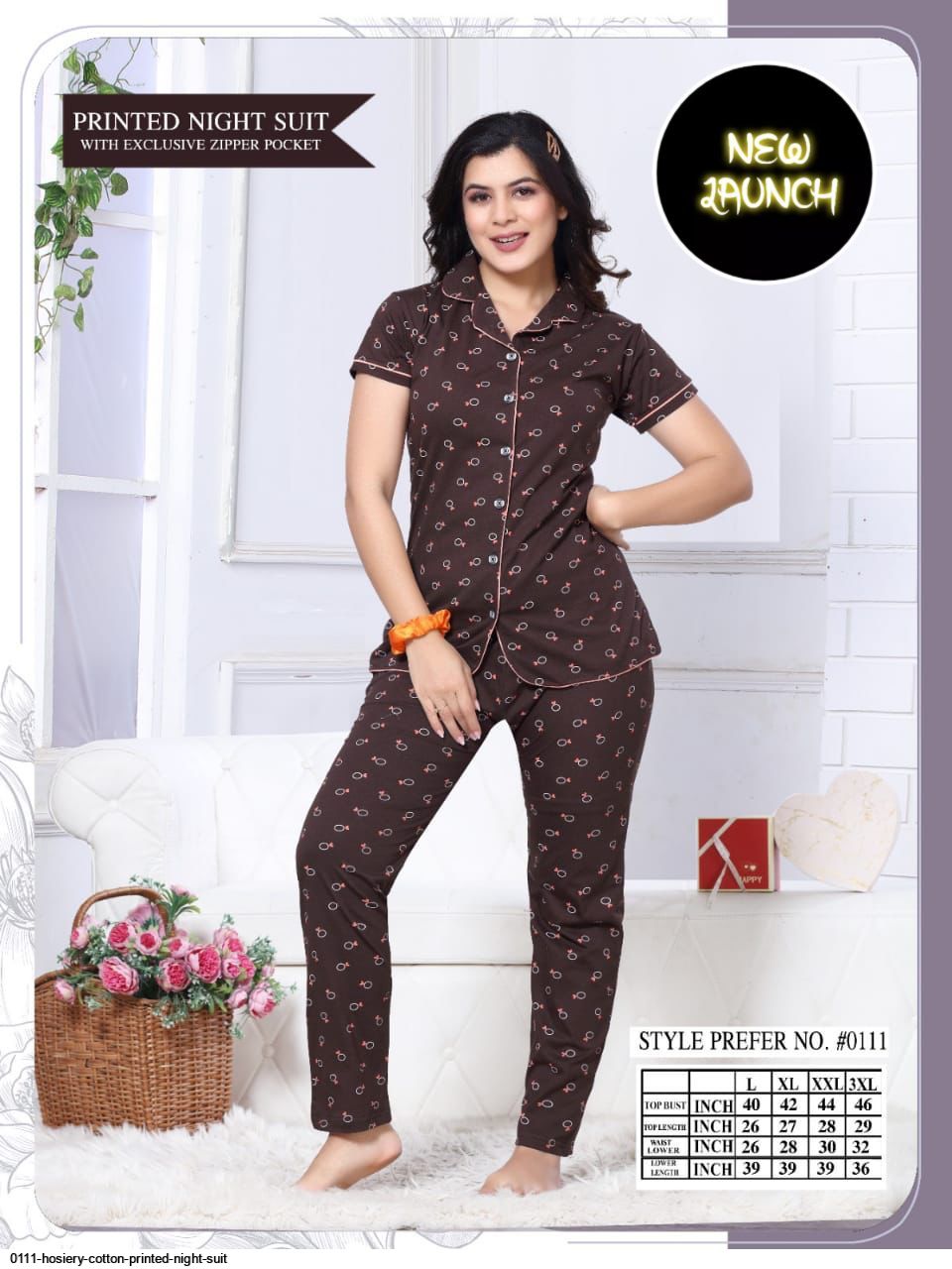 This is a pure cotton hosiery two peice printed night suite for ladies.  This all day garment will keep you rel… in 2023