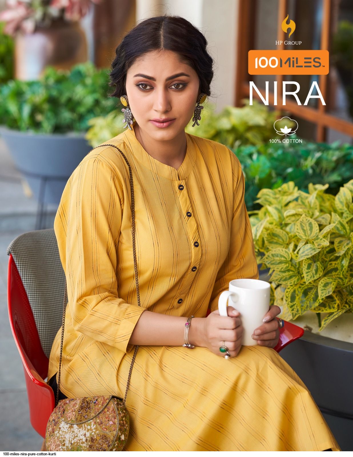 100 MILES NIRA PURE COTTON KURTI