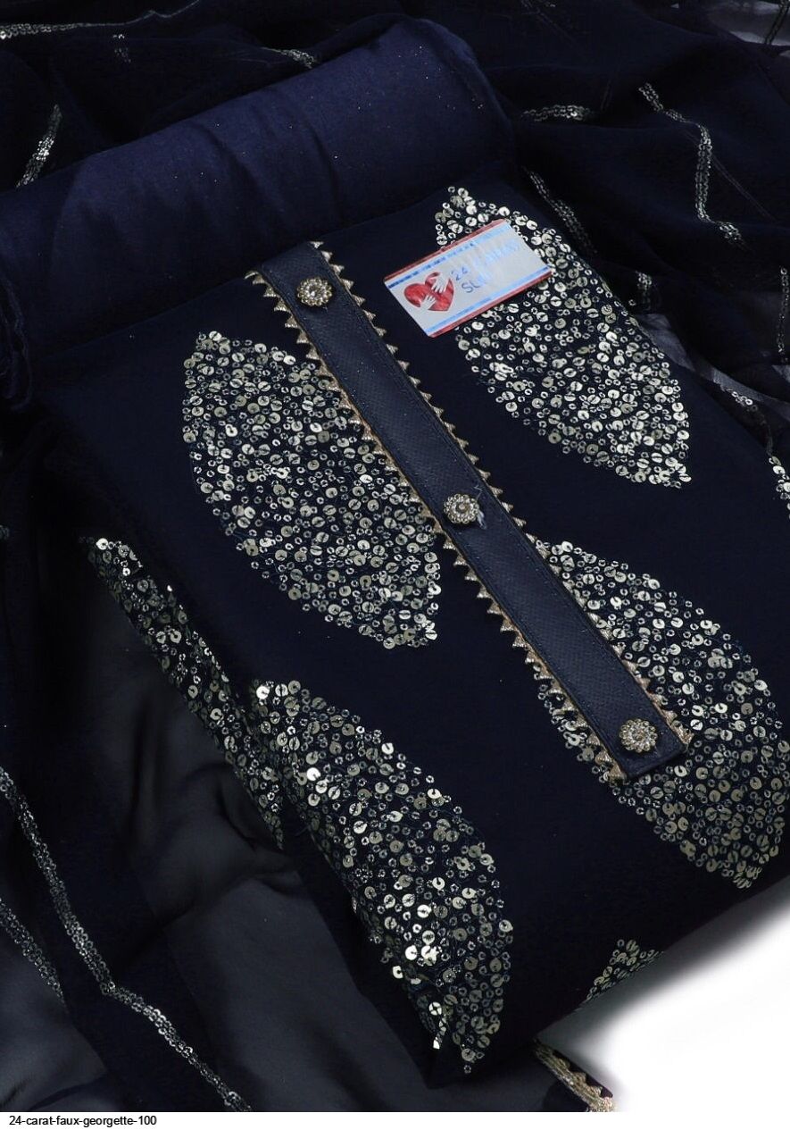 24 CARAT FAUX GEORGETTE 100 A
