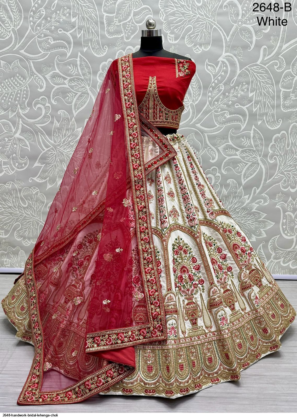 Hand Work Bridal Lehenga at Rs 3000 | Bridal Lehenga Choli in Rampur | ID:  13983247288