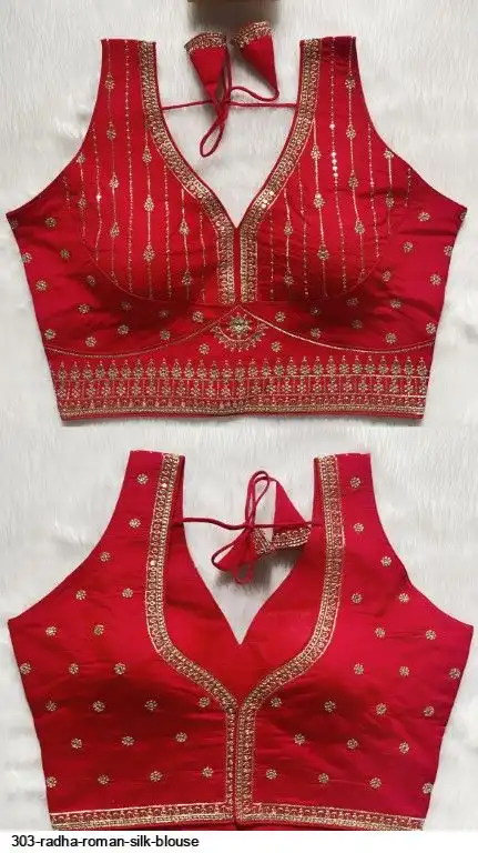 303 RADHA ROMAN SILK BLOUSE