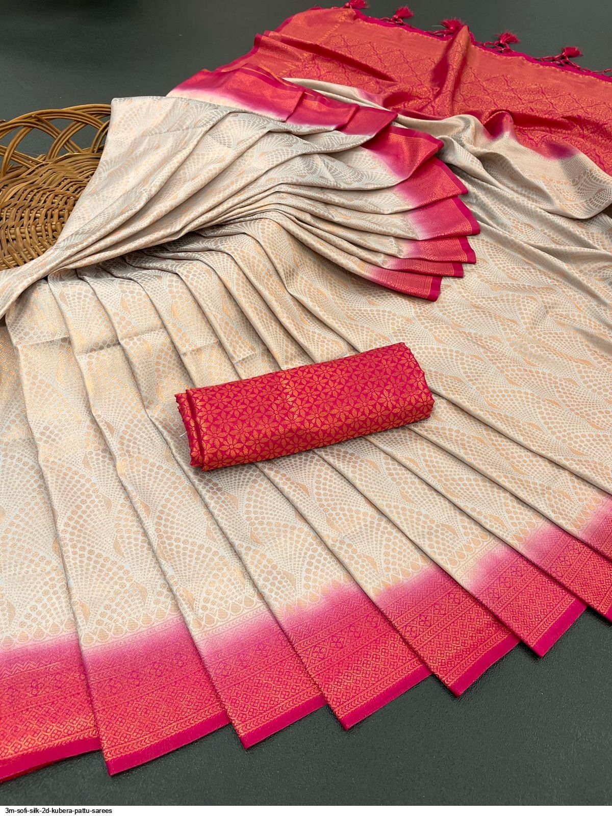 3M SOFI SILK 2D KUBERA PATTU SAREES D