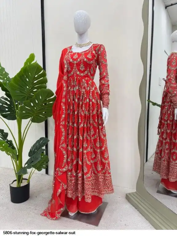 5806 STUNNING FOX GEORGETTE SALWAR SUIT