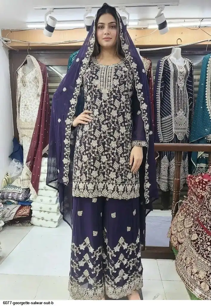6077 GEORGETTE SALWAR SUIT B