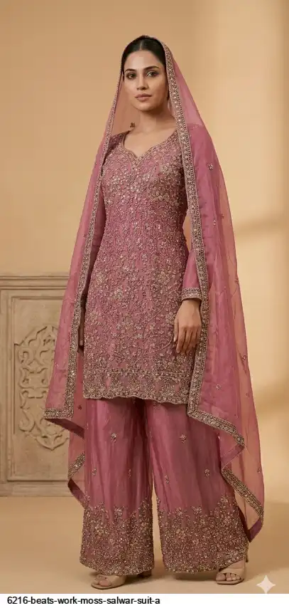 6216 BEATS WORK MOSS SALWAR SUIT A