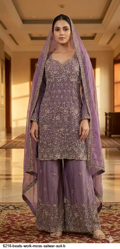 6216 BEATS WORK MOSS SALWAR SUIT B