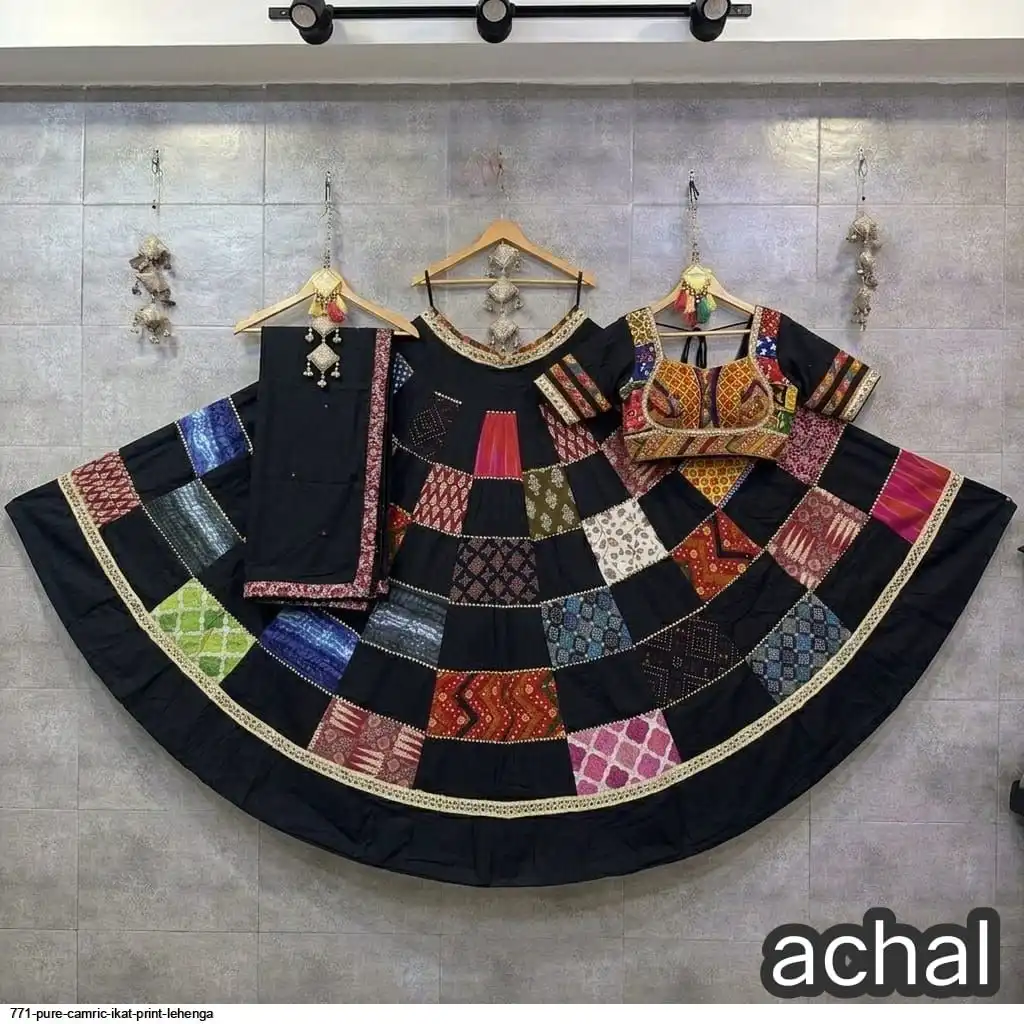 771 PURE CAMRIC IKAT PRINT LEHENGA 4