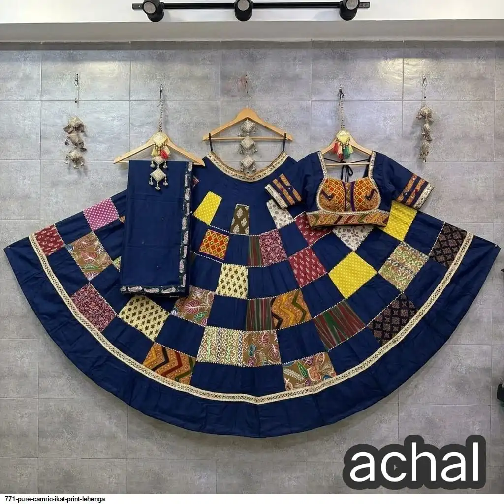 771 PURE CAMRIC IKAT PRINT LEHENGA 2