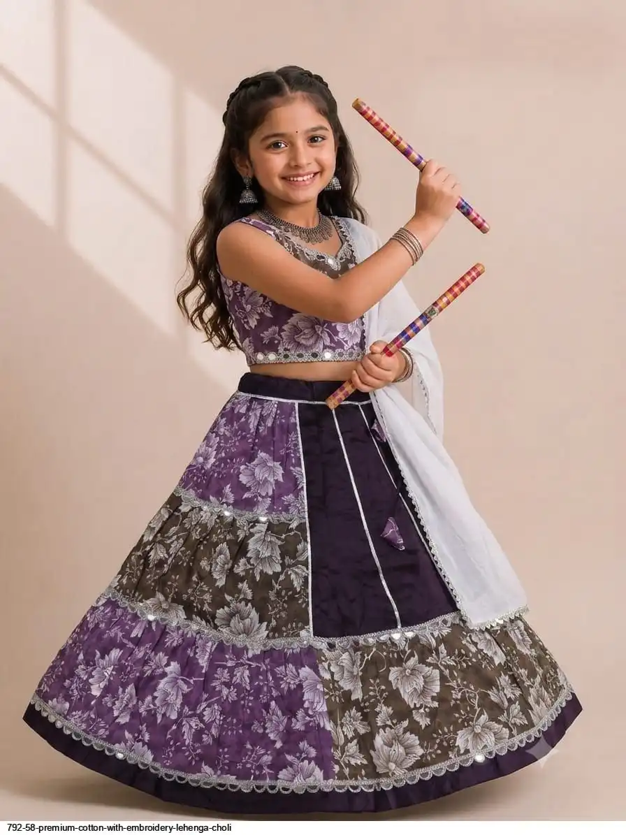 PANKHUDI 792 58 PREMIUM COTTON WITH EMBROIDERY LEHENGA CHOLI 3