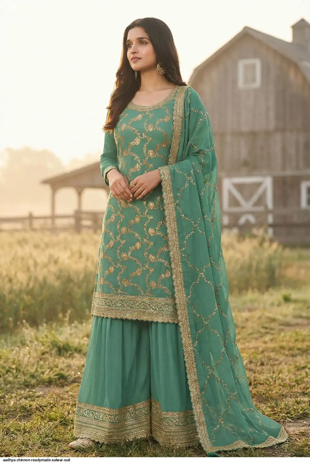 AADHYA CHINNON READYMADE SALWAR SUIT A