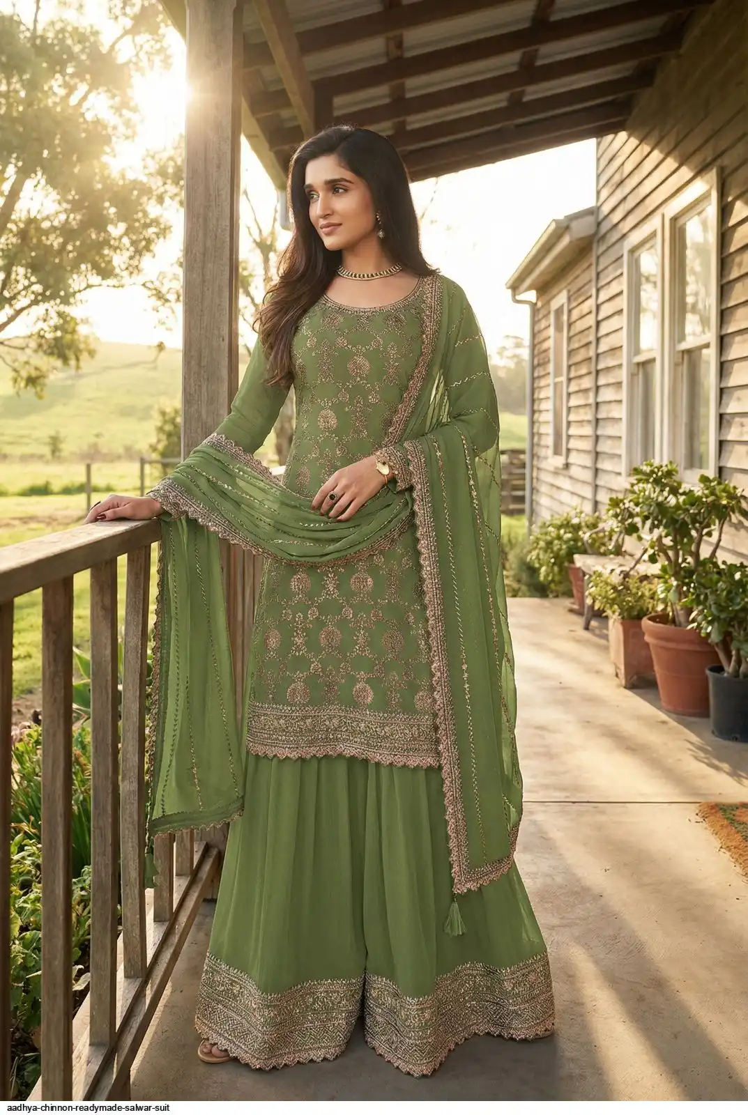 AADHYA CHINNON READYMADE SALWAR SUIT B