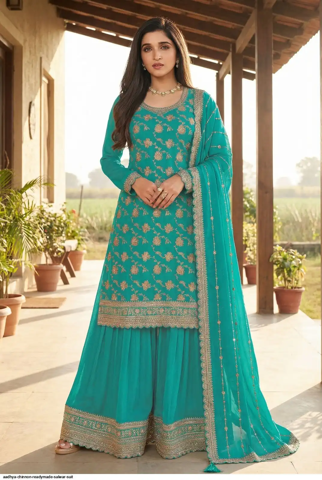 AADHYA CHINNON READYMADE SALWAR SUIT C