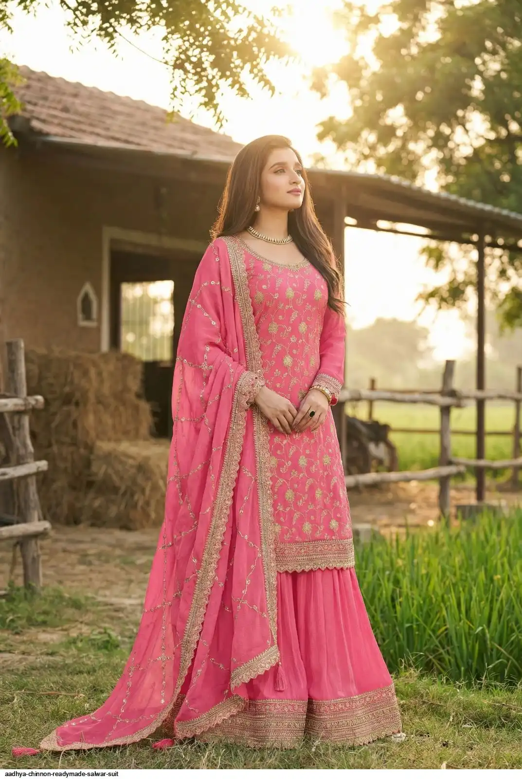 AADHYA CHINNON READYMADE SALWAR SUIT E