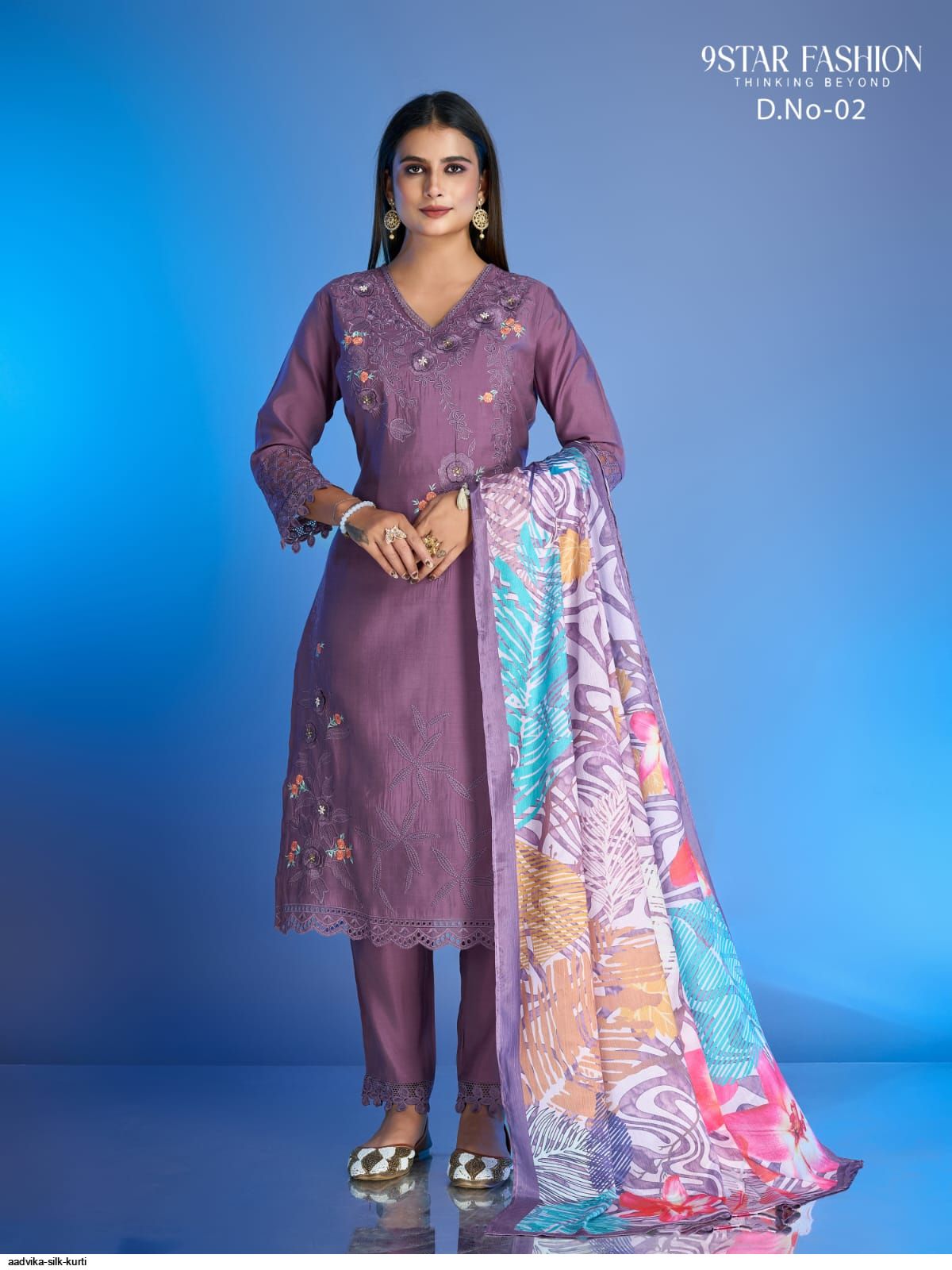 AADVIKA SILK KURTI B