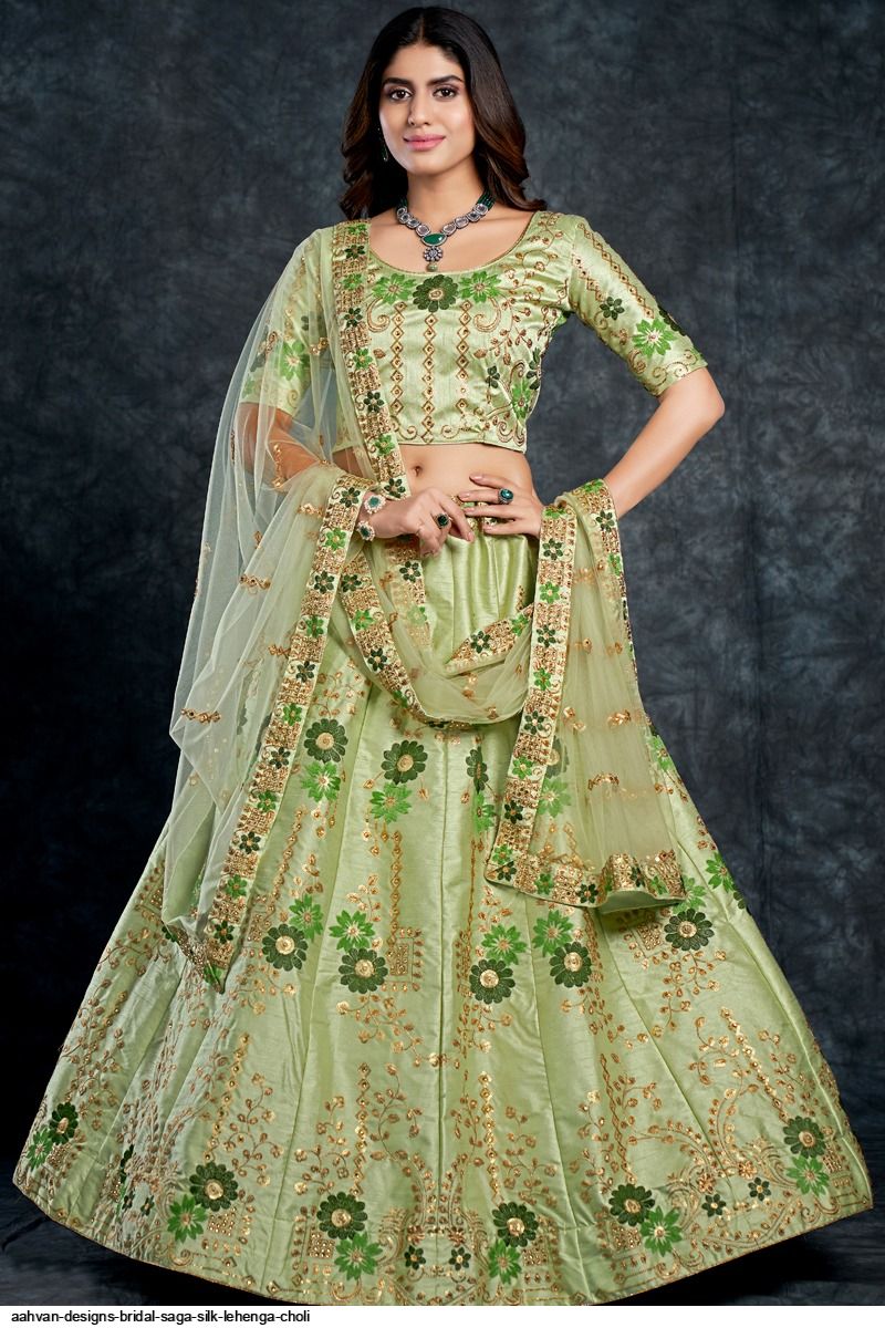 Semi-Stitched Bridal Georgette Lehenga Choli at Rs 3500 in Surat | ID:  22121877730