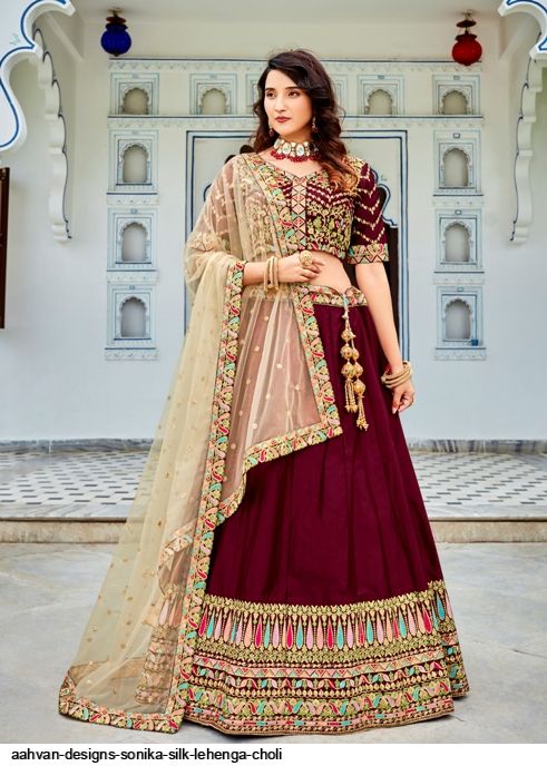 Aahvan Designs Sonika silk lehenga choli