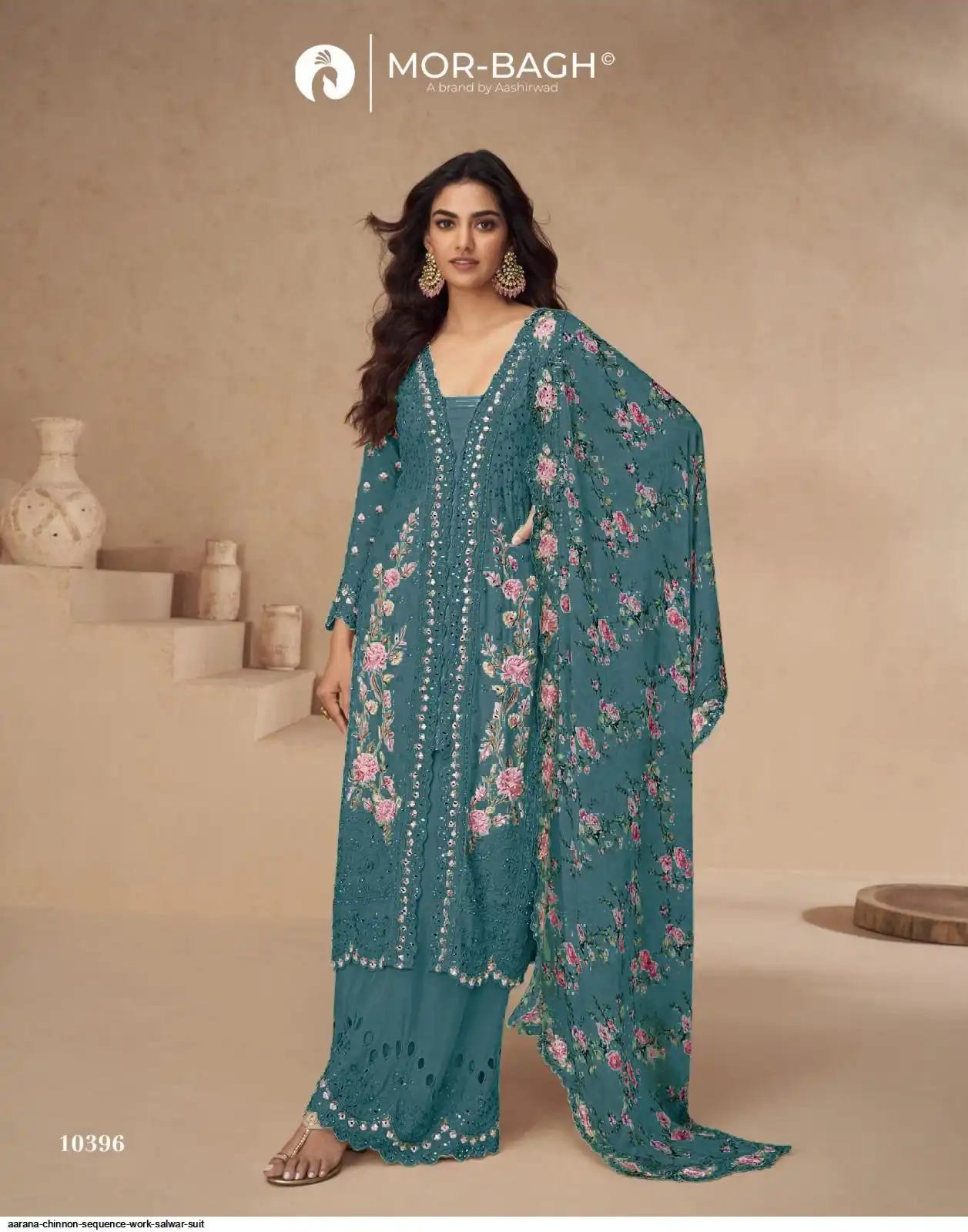 AARANA CHINNON SEQUENCE WORK SALWAR SUIT 10398