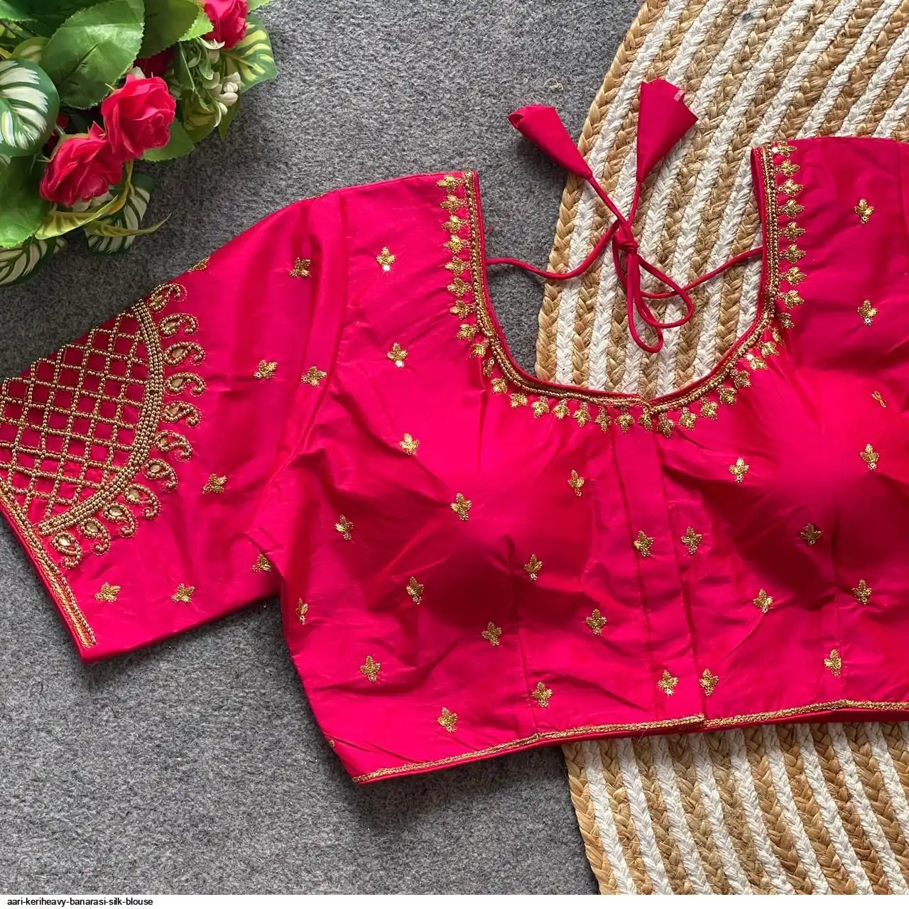 AARI KERIHEAVY BANARASI SILK BLOUSE 4