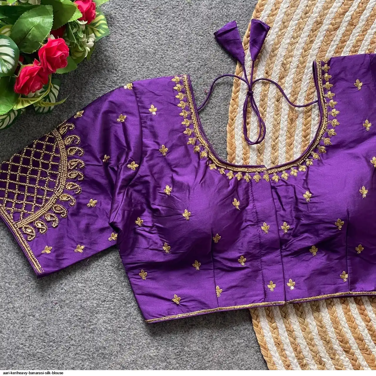 AARI KERIHEAVY BANARASI SILK BLOUSE 6