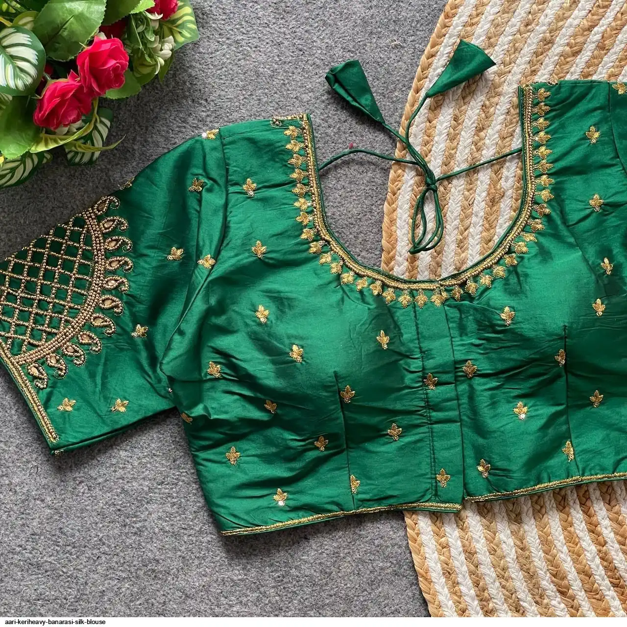 AARI KERIHEAVY BANARASI SILK BLOUSE 5