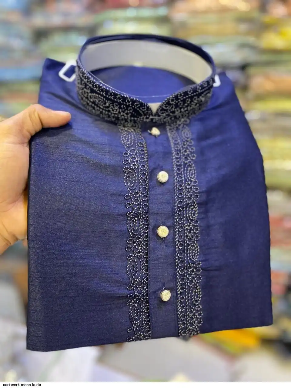 AARI WORK MENS KURTA 4