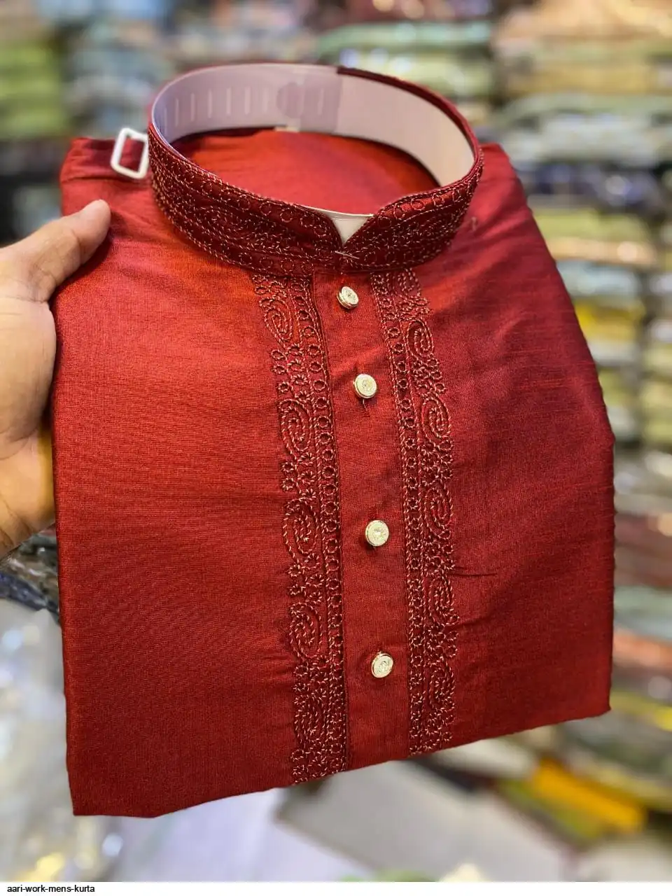AARI WORK MENS KURTA 3