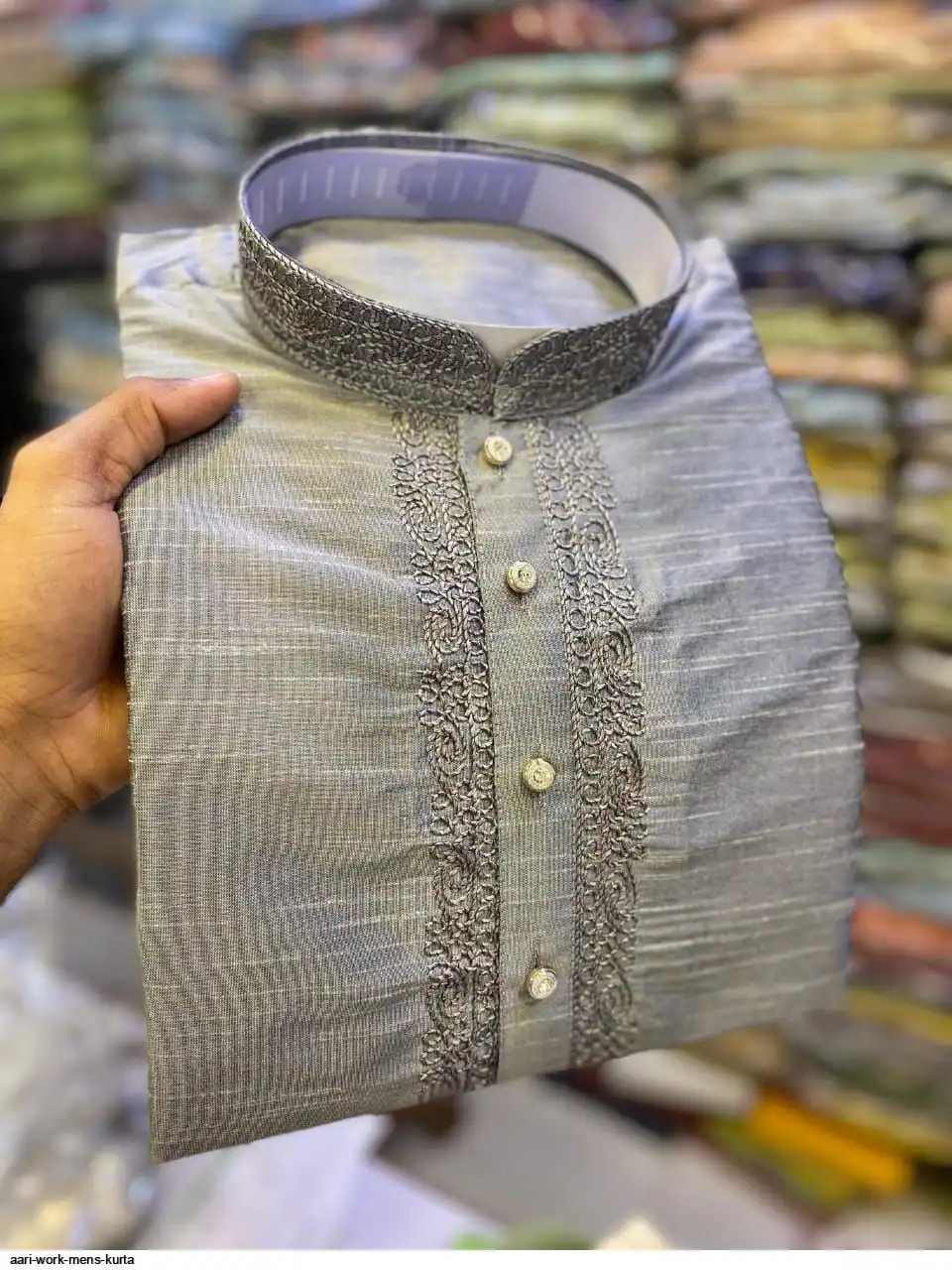 AARI WORK MENS KURTA 6