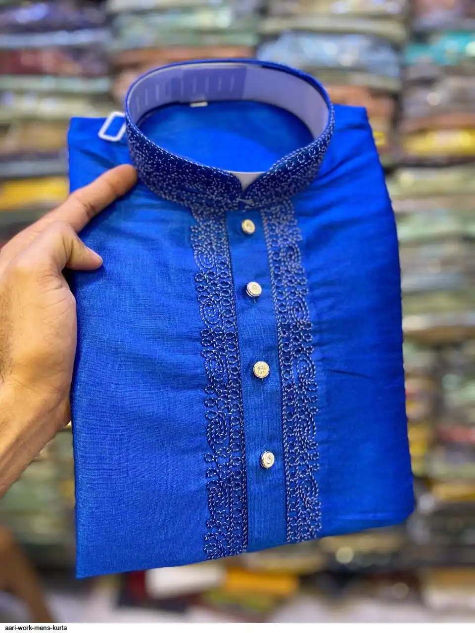 AARI WORK MENS KURTA 5