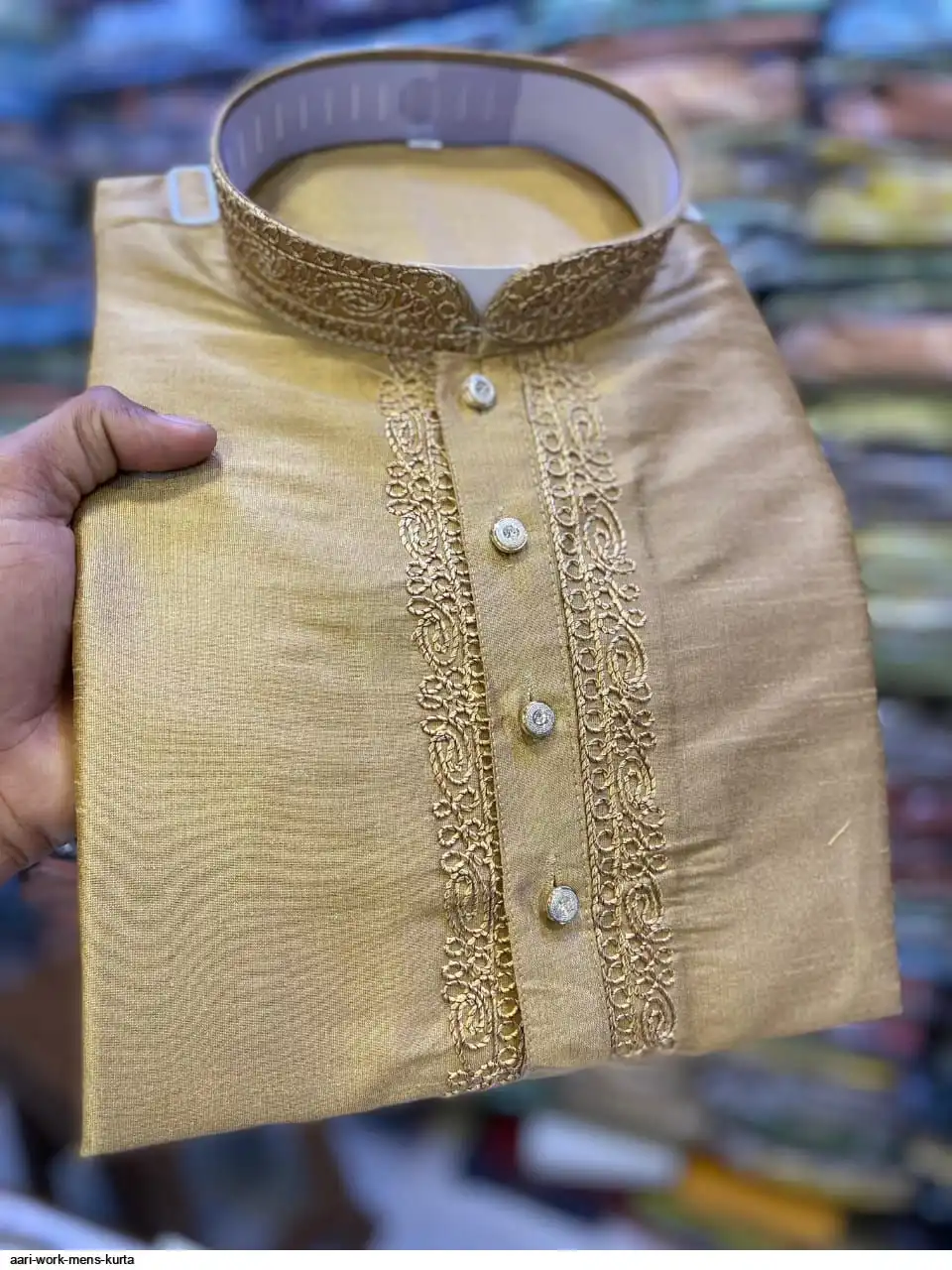 AARI WORK MENS KURTA 9