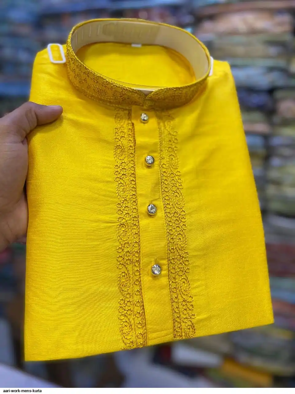 AARI WORK MENS KURTA 8