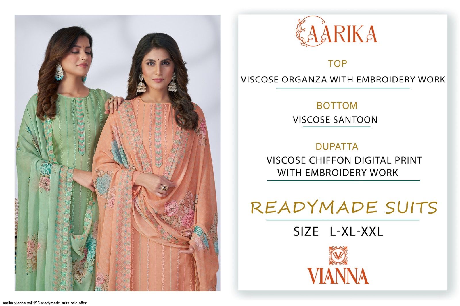 AARIKA VIANNA vol 155 readymade suits sale offer