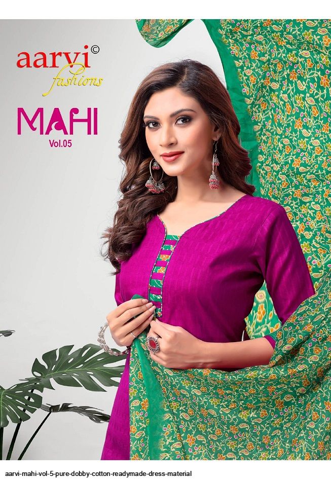 AARVI MAHI VOL 5 PURE DOBBY COTTON READYMADE DRESS MATERIAL