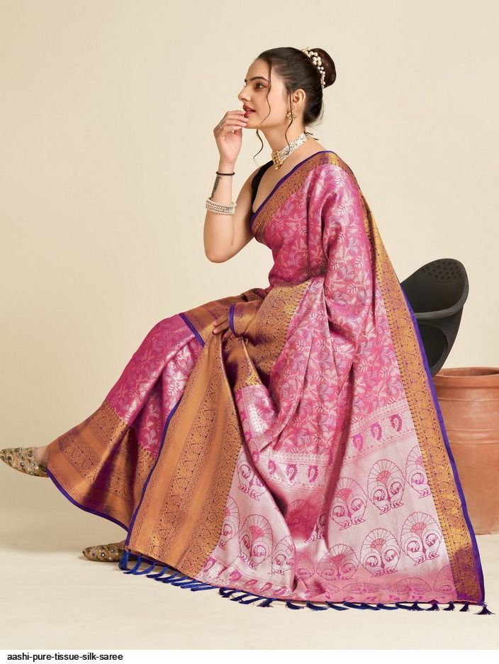 AASHI PURE TISSUE SILK SAREE