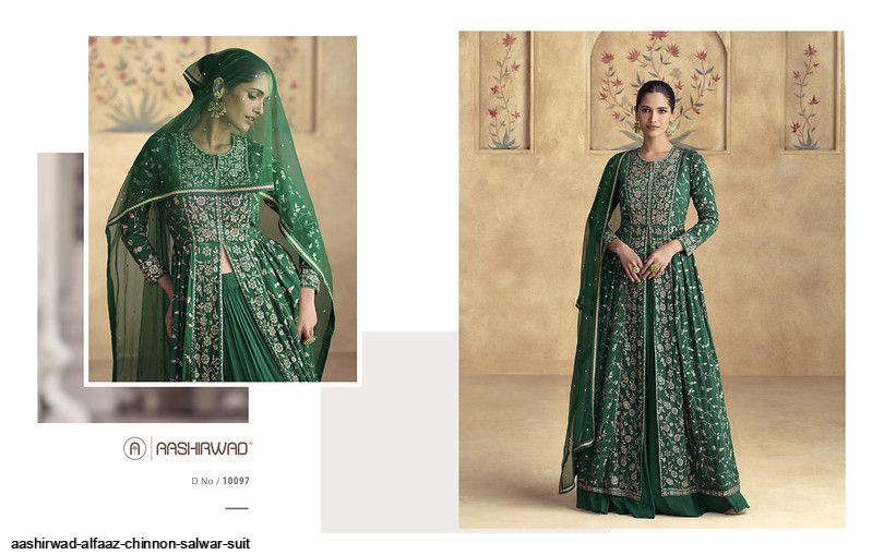 AASHIRWAD ALFAAZ CHINNON SALWAR SUIT 10097