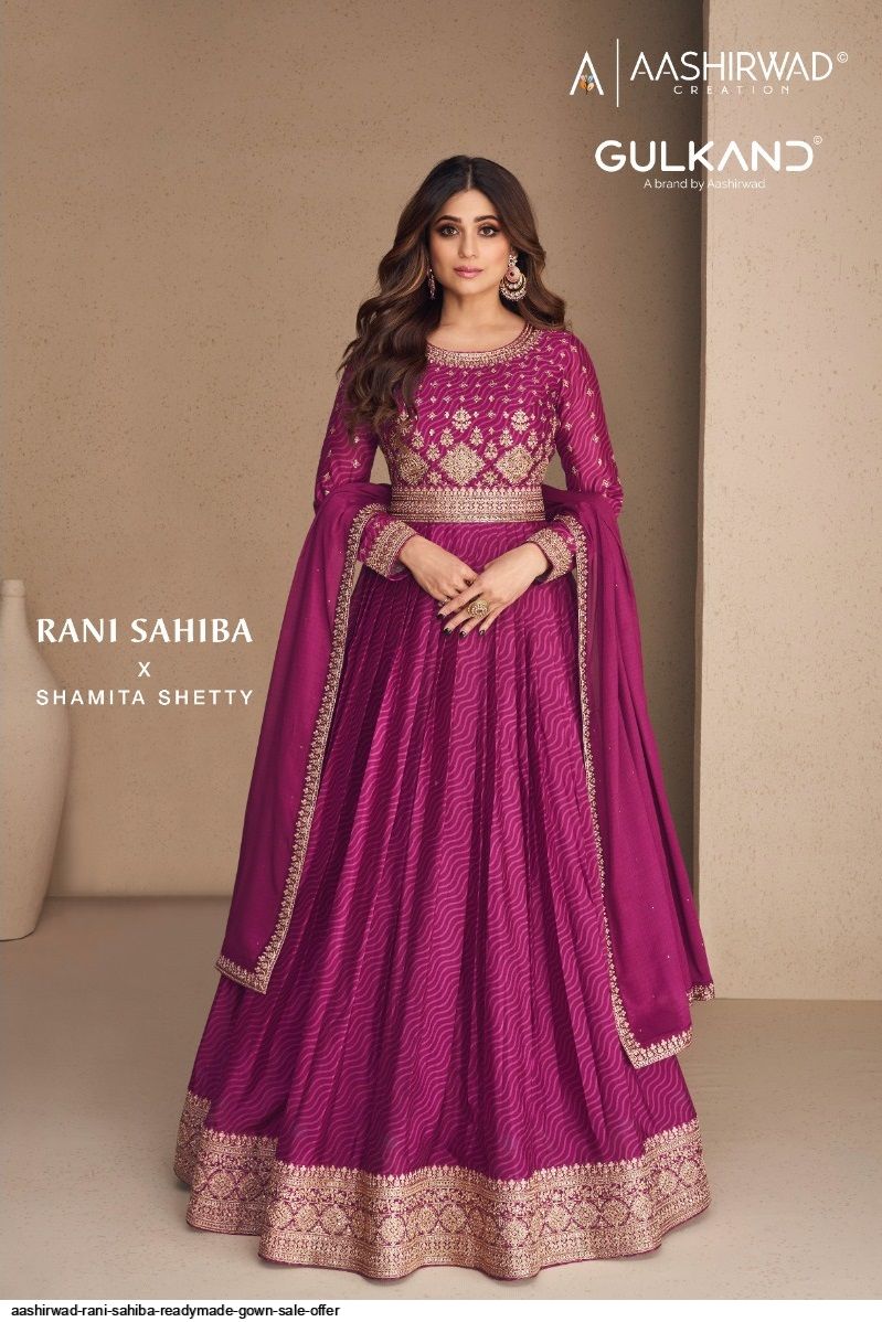 AASHIRWAD RANI SAHIBA READYMADE GOWN SALE OFFER
