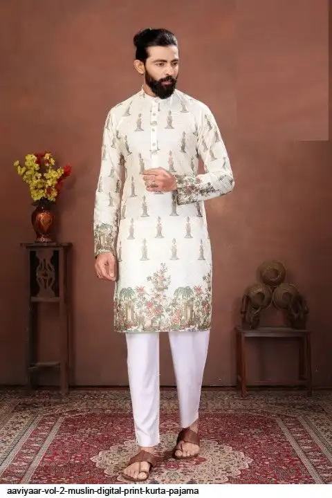 AAVIYAAR VOL 2 MUSLIN DIGITAL PRINT KURTA PAJAMA F