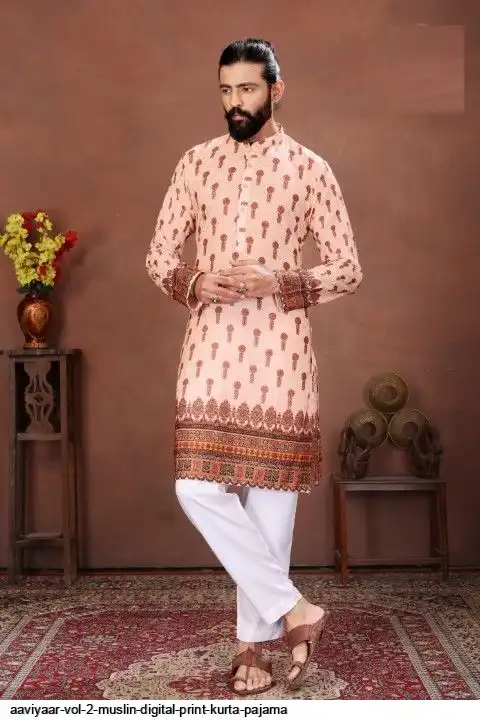 AAVIYAAR VOL 2 MUSLIN DIGITAL PRINT KURTA PAJAMA C