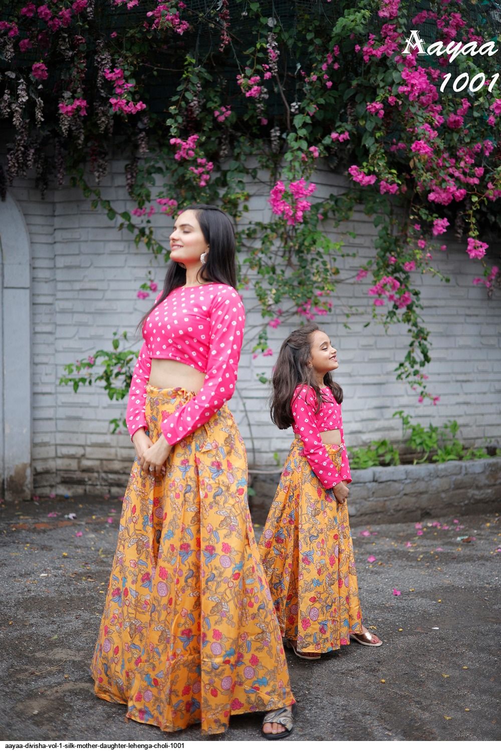 Mom-Daughter Kalamkari Lehenga Set | Pen Kalamkari Lehenga – ViBha
