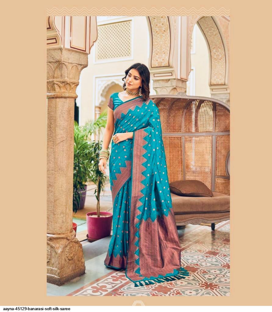 Aayna 45129 Banarasi Soft Silk Saree 2967