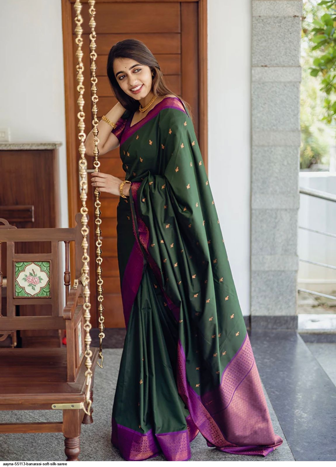 AAYNA 55113 BANARASI SOFT SILK SAREE