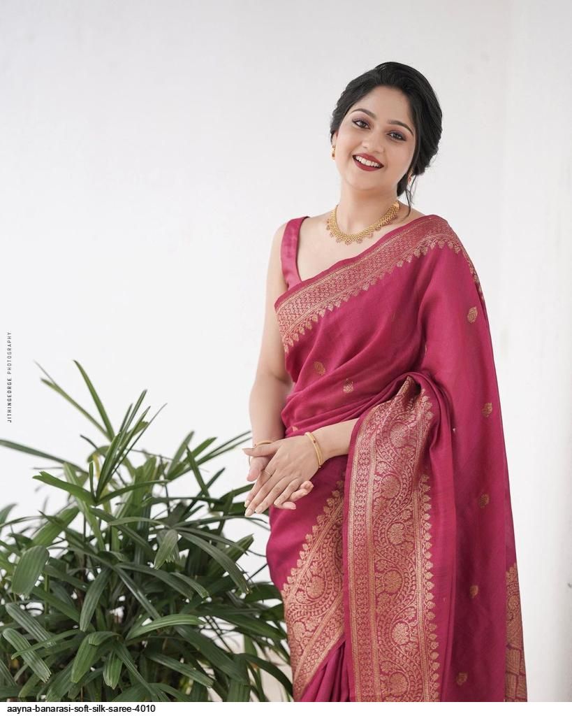 Banarasi Soft Silk Saree AAYNA-5012 at Rs.599/Piece in surat offer