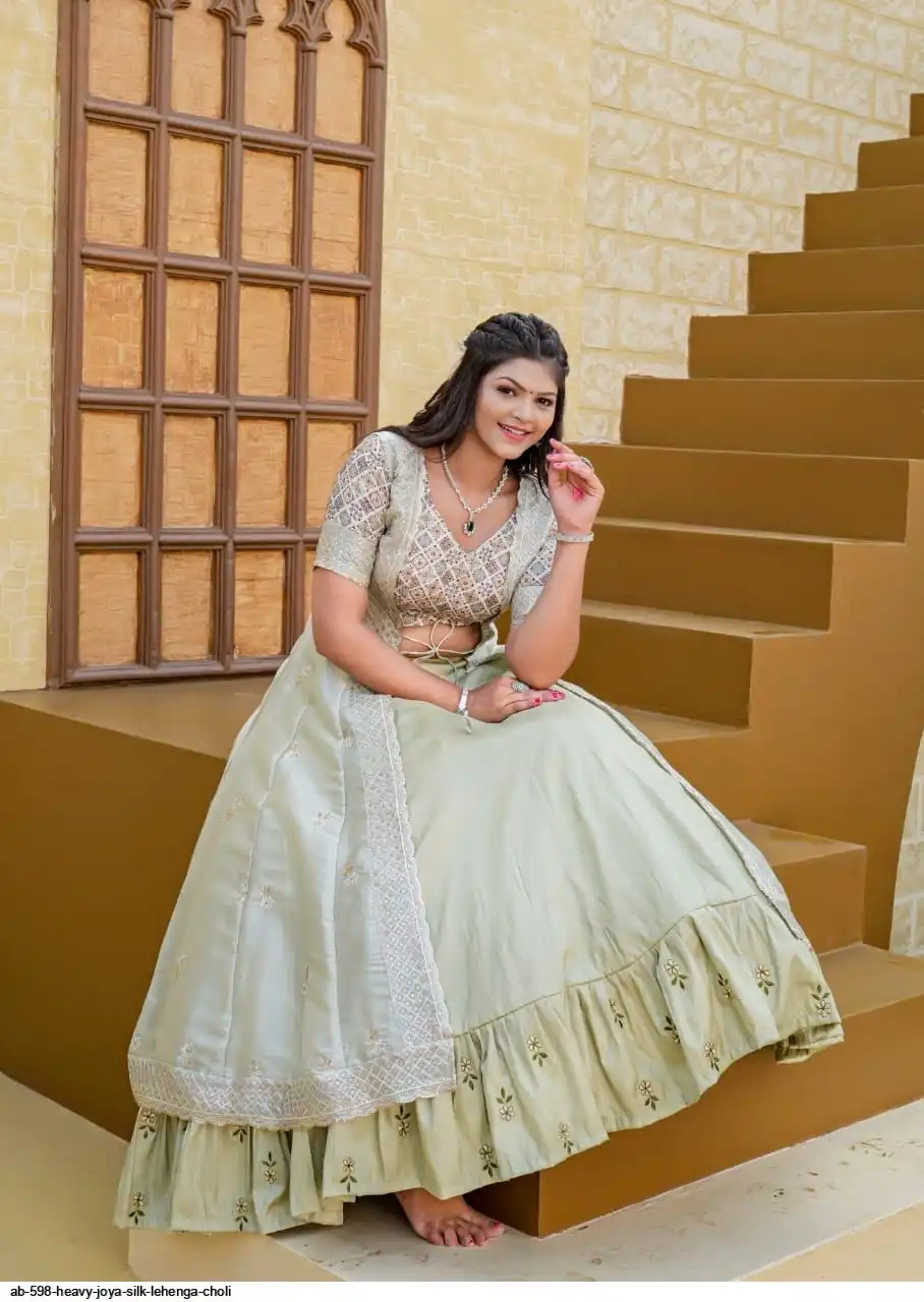 AB 598 HEAVY JOYA SILK LEHENGA CHOLI B
