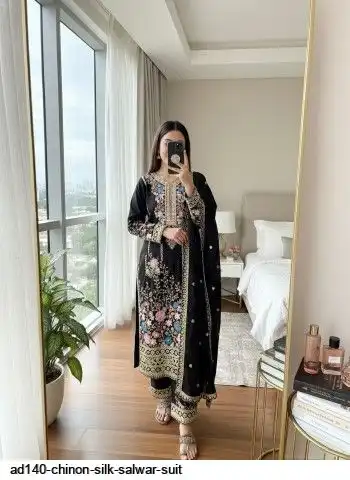 AD140 CHINON SILK SALWAR SUIT B
